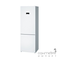 Отдельностоящий двухкамерный холодильник с нижней морозильной камерой Bosch KGN49XW30U белый