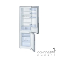Окремий двокамерний холодильник з нижньою морозильною камерою Bosch KGV39VI306 нержавіюча сталь