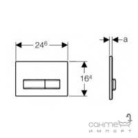 Панель змиву Geberit Sigma50 115.788.21.5 хром