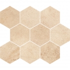 Настенная плитка, декор 28X33,7 Opoczno Sahara Desert Mosaic Hexagon (матовая, ректификат)