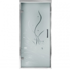 Душевая дверь в нишу Italian Style Fonte-100 M151 XX левая, профиль металл, стекло в ассортименте