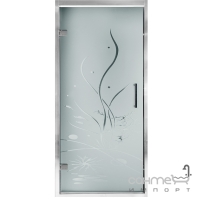 Душові двері в нішу Italian Style Fonte-100 M151 XX ліва, профіль метал, скло в асортименті