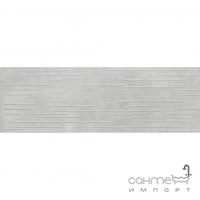 Настенная плитка 24x74 Opoczno Flower Cemento MP706 Light Grey Structure (матовая, ректификат)