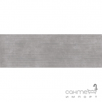 Настінна плитка Opoczno Flower Cemento 24x74 MP706 Grey Structure (матова, ректифікат)