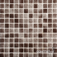 Мозаїка 31,7x31,7 АкваМо Dark Brown PW25207