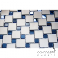 Декоративна мозаїка 28,5х28,5 Kale Bareks Vivacer ZP-01 (мікс білий/синій)