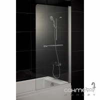 Шторка для ванны Eger 599-02 R правосторонняя, профиль хром, стекло прозрачное