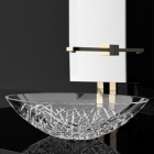 Раковина на стільницю Glass Design Cristallo DE MEDICI Ice Oval