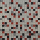 Мозаика 30x30 Grand Kerama Микс белый-красный-черный-платина, арт. 458