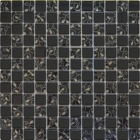 Мозаика 30x30 Grand Kerama Шахматка черная-завиток платина, арт. 807