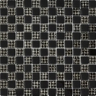 Мозаика 30x30 Grand Kerama Шахматка черная-ромб платина, арт. 805