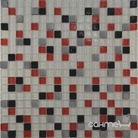 Мозаїка 30x30 Grand Kerama Мікс білий-червоний-чорний-платина, арт. 458