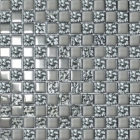 Мозаика 30x30 Grand Kerama Микс шахматка платина-платина рельеф, арт. 2095