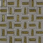 Мозаїка 30x30 Grand Kerama Тріно платина-золото рифлене, арт. 1087