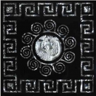Вставка напольная 6,6х6,6 Grand Kerama Тако Византия платина рифленая