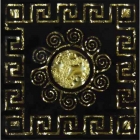 Вставка для підлоги 6,6х6,6 Grand Kerama Тако Візантія золото рифлена