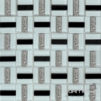 Мозаїка 30x30 Grand Kerama Тріно чорно-біла, арт. 1077