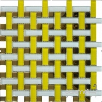 Мозаика 28x28 Grand Kerama Плетенка желтая, арт. 1080