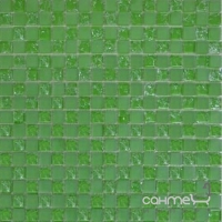 Мозаика 30x30 Grand Kerama Шахматка зеленый матовый-зеленый колотый, арт. 485