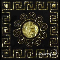 Вставка напольная 6,6х6,6 Grand Kerama Тако Византия золото рифленая