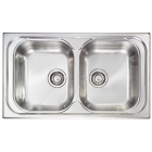 Кухонная мойка на две чаши CM SPA Pizzica 11394 нержавеющая сталь микродекор scratch-resistant