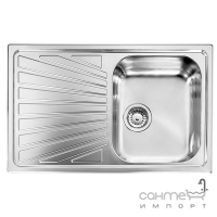 Кухонна мийка з сушкою CM SPA Cometa 114X1 нержавіюча сталь мікродекор, права