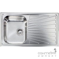 Кухонна мийка з сушкою CM SPA Cometa 11493 нержавіюча сталь мікродекор scratch-resistant, ліва