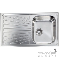 Кухонна мийка з сушкою CM SPA Cometa 11493 нержавіюча сталь мікродекор scratch-resistant, права