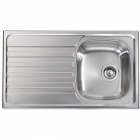 Кухонна мийка CM SPA Nihal 108X1 нержавіюча сталь, чаша праворуч