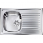 Кухонна мийка з сушкою CM SPA Siros 10431 нержавіюча сталь матова, ліва