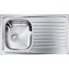 Кухонна мийка з сушкою CM SPA Siros 10433 нержавіюча сталь матова, ліва