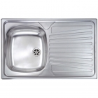 Кухонна мийка з сушкою CM SPA Mondial 115Х1 нержавіюча сталь, ліва