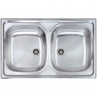 Кухонна мийка на дві чаші CM SPA Mondial 115Х2 нержавіюча сталь