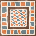 Плитка универсальная, декор 18,6x18,6 Golden Tile Africa Mix №2 (матовая), арт. Н1Б120