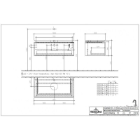 Тумба під раковину Villeroy&Boch Legato B10500DH білий глянець