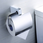 Держатель для туалетной бумаги с крышкой Yacore FAB F3111WC хром/белый пластик