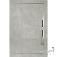 Душовий піддон із керамограніту Aquanit із сифоном Slope Nova 80х120 Beton Grey сірий бетон