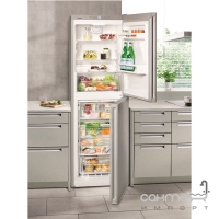 Двухкамерный холодильник с нижней морозилкой Liebherr CNel 4213 Premium NoFrost (A+++) нержавеющая сталь