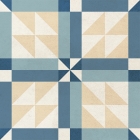 Напольная декорация 18,6x18,6 Golden Tile Victorian Decor Mix1 Синий 1V3110