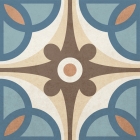 Напольная декорация 18,6x18,6 Golden Tile Victorian Decor Mix3 Синий 1V3130