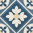 Напольная декорация 18,6x18,6 Golden Tile Victorian Decor Mix4 Синий 1V3140