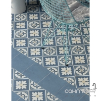 Плитка для підлоги 18,6x18,6 Golden Tile Victorian Blue Блакитний 1V3180