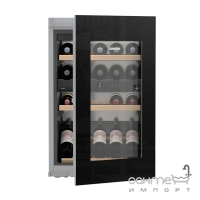 Встраиваемый винный шкаф на 33 бутылки Liebherr EWTgb 1683 стекло/черный