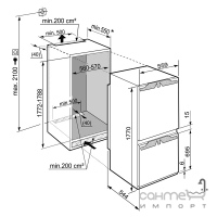 Вбудований холодильник-морозильник Liebherr ICU 3324 Comfort (A++)