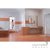 Настінна плитка 20x40 RAKO Color One Dark Orange Помаранчева Глянець RAL 0607050 WAAMB272