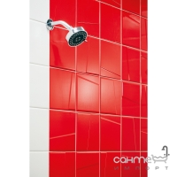 Настінна плитка 20x20 RAKO Color One Relief Red Червона Глянець RAL 0304060 WAR1N363