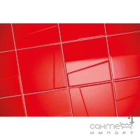 Плитка настенная 20x20 RAKO Color One Relief Red Красная Глянец RAL 0304060 WAR1N363