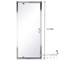 Двері в нішу розстібні 90см Eger 599-150-90(h)
