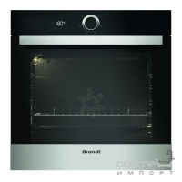 Встраиваемый электрический духовой шкаф с конвекцией Brandt BXE5532X черное стекло, нержавеющая сталь
