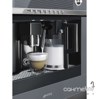 Вбудована кавоварка Smeg Linea CMS4101S сіре скло
